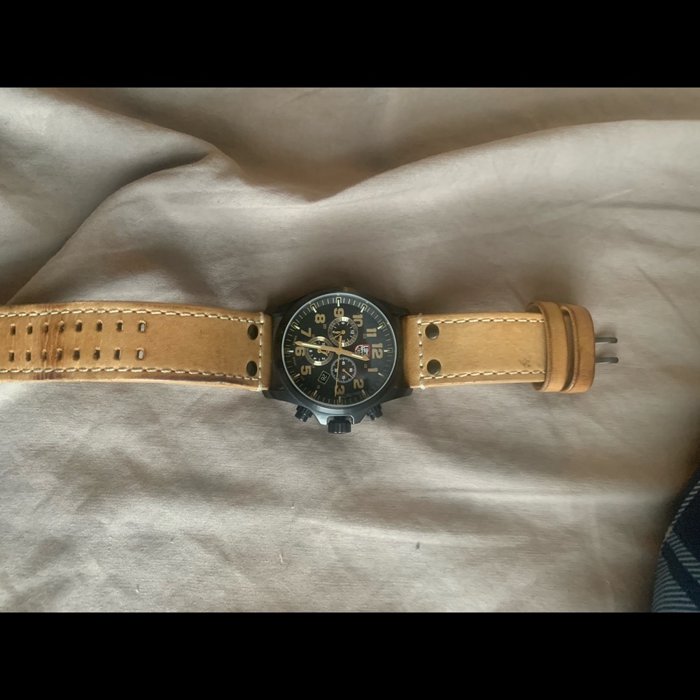 Luminox 1940 leather strap watch, no books or box.